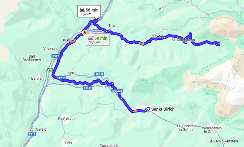 Map – Geislerspitzen-Tour