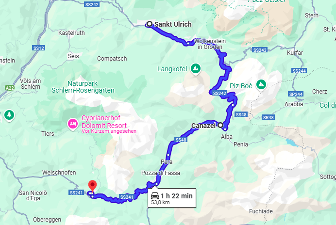 Map – Karersee Tour